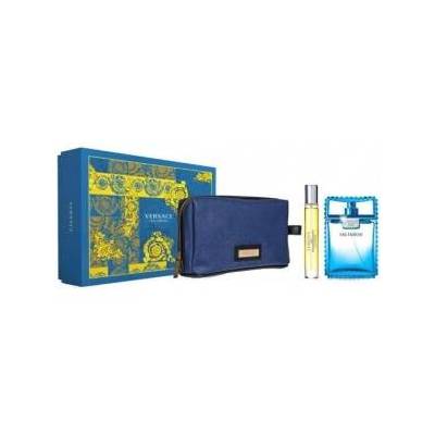 SET VERSACE Man Eau Fraiche EDT spray 100ml + EDT spray 10ml + COSMETIC BAG