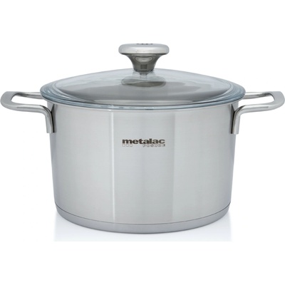 Metalac Santino Nerezový hrnec se skl. poklicí 20 cm 3,5 l – Zboží Mobilmania