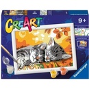 Ravensburger Malování podle čísel Podzimní koťata 18 x 13 cm
