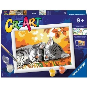 Ravensburger Malování podle čísel Podzimní koťata 18 x 13 cm