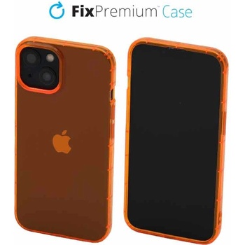 FixPremium Clear iPhone 14 oranžové