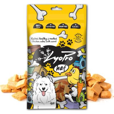 Lyopro DOG poch mrazem sušené Kuř kostky s mrkví 50 g