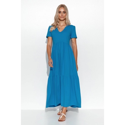 Makadamia Maxi šaty M549 blue jeans