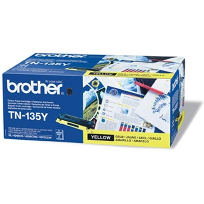 Brother TN135y оригинална тонер касета (жълта) (obl tn135y 4512)