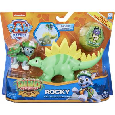 Пес патрул Dino Rescue фигура Роки с динозавър (6058512_ROCKY)