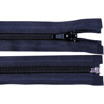 Pro Háčkování Spirálový zip No 5 dělitelný 60 cm tmavě modrý