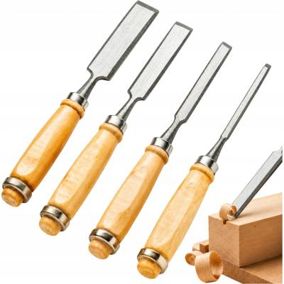 TurboTools Tesárske dláto na drevo sada 4 ks