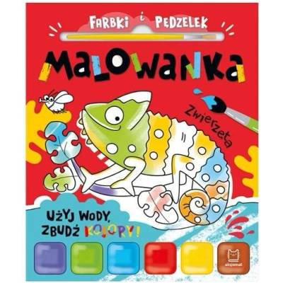 Malovánka s vodovkami a štětcem Zvířátka