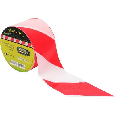 Ohraničovací páska šrafovaná Stronfix 75 mm x 500 m - Kód: 00504