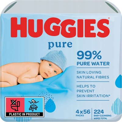 Huggies Pure Wipes Quad 224 ks