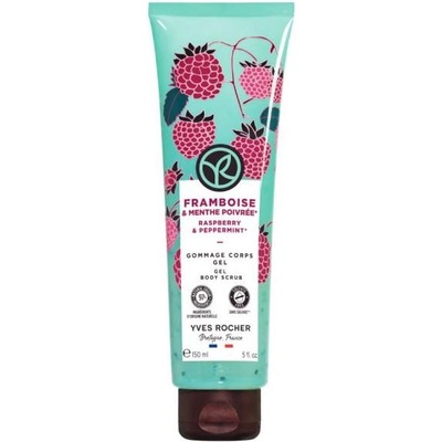 Yves Rocher Bain Nature Ексфолиант за тяло, малина и мента, 150 ml