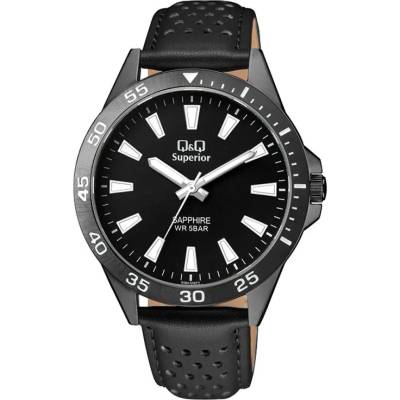 Мъжки аналогов часовник Q&Q Superior Sapphire - S08A-006PY (S08A-006PY)