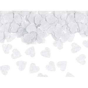 PartyDeco Конфети Бели сърца 15 г