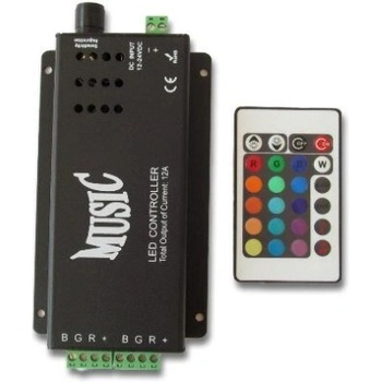 limaLED Музикален контролер за RGB LED лента 144W, IR, 24 бутона - limaLED (243)