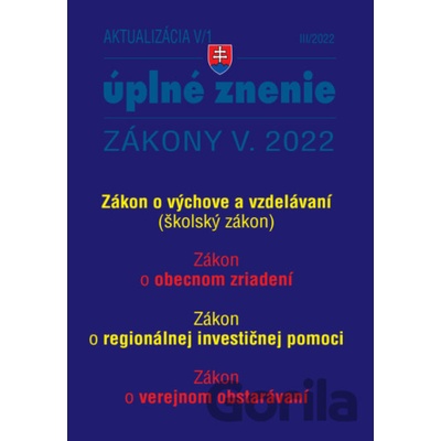 Aktualizácia V/1 / 2022 - Štátna služba - Poradca s.r.o.