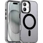  Пластмасов калъф Anti Drop Hybrid, съвместим с Magsafe за iPhone 17, черен