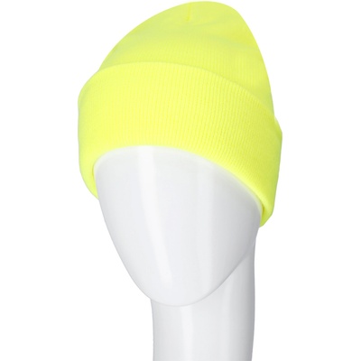 Procera Жълта зимна работна шапка - плетена неонова (4305y)