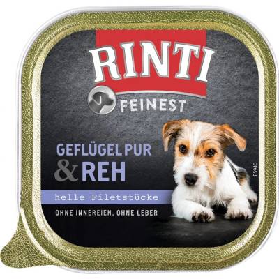 Rinti Feinest Pur Adult Dog drůbeží a srnčí 22 x 150 g
