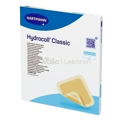 Hydrocoll Classic Hydrokoloidné krytie na rany 20 x 20 cm 5 ks