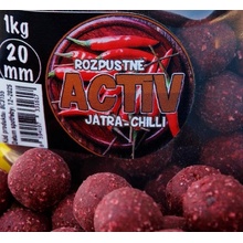 BLACK CARP Activ Boilies Játra Chilli 5kg 20 mm