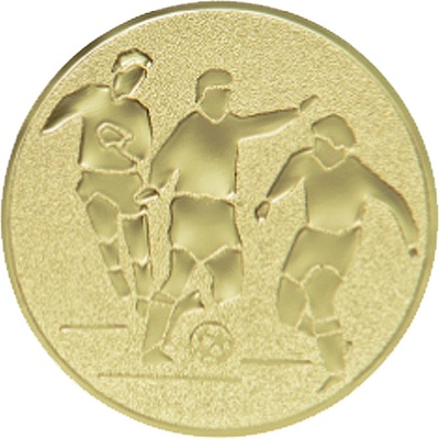 Emblém fotbal hráči zlato 50 mm