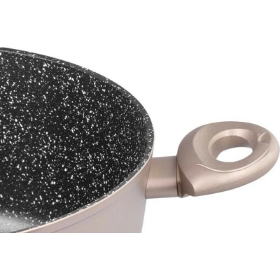 MagicHome Hrniec Coffee Brown Line 24 cm 4000 ml s pokrievkou