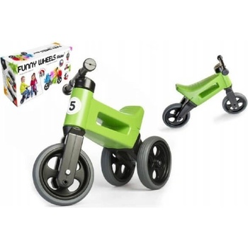 Teddies zelené FUNNY WHEELS 2v1 nastavitelná 28/31cm