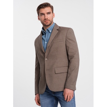 Ombre Clothing Кафяв мъжки блейзър с фино каре Ombre Clothing Ombre Clothing | Kafyav | МЪЖЕ | S