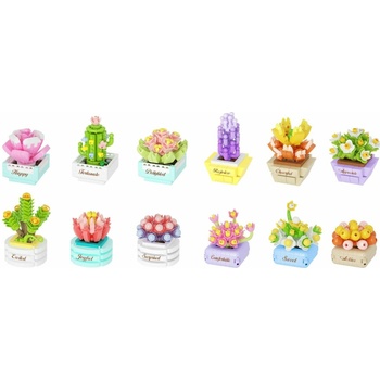 KOCO Stavebnice mini Sukulent v květináči