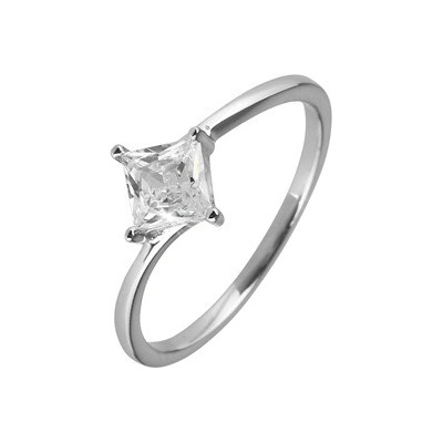 Pavona Stříbrný prsten se zirkonem čtverec 15006.1