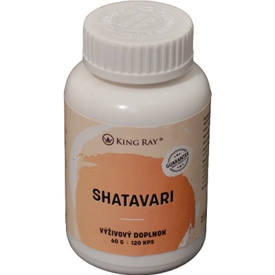 Kingray Organická Shatavari 450 mg x 120 kapslí vhodná pro ženy