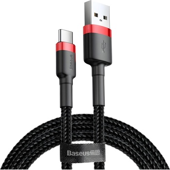 Baseus Cafule USB - A на USB - C кабел QC3.0, 2A - 3 м - Червен / Черен KP35203 (35203)