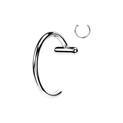 Šperky4U piercing do nosu kruh titan TIT1364-ST