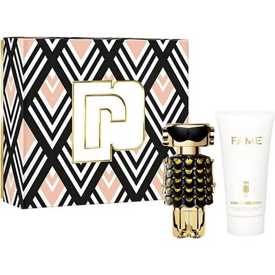 Paco Rabanne Fame Parfum Подаръчен комплект, Парфюмна вода 50ml + Мляко за тяло 75ml, Жени