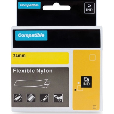 PRINTLINE kompatibilná páska s DYMO 1734525,24mm,3.5m,čierna tlač/žltý p. 100% novy kompatibil