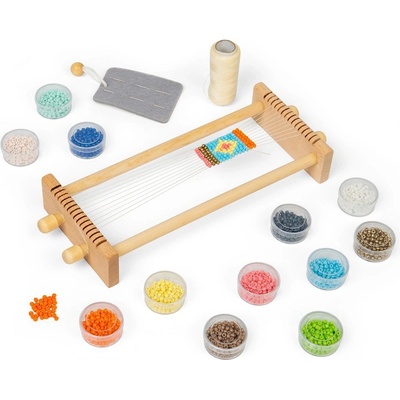 Bigjigs Toys Tkalcovský stav na korálky