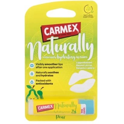 Carmex Naturally Pear балсам за интензивна хидратация на устните 4.25 гр