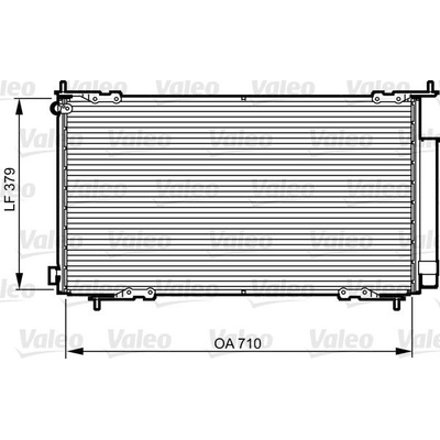Kondenzátor, klimatizace VALEO 814225