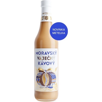 Metelka Moravský Vaječný Kávový 14% 0,5 l (holá láhev)