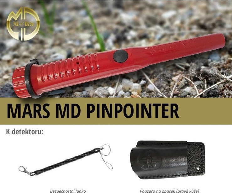 Mars MD Pinpointer - červený