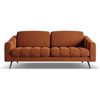 makamii Оранжев кадифен диван 202 cm Nalu - Makamii (NALU_3S_1_M1_C24)