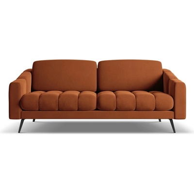 makamii Оранжев кадифен диван 202 cm Nalu - Makamii (NALU_3S_1_M1_C24)