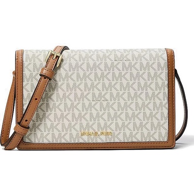 Michael Kors crossbody kabelka s překlápkou logo vanilla
