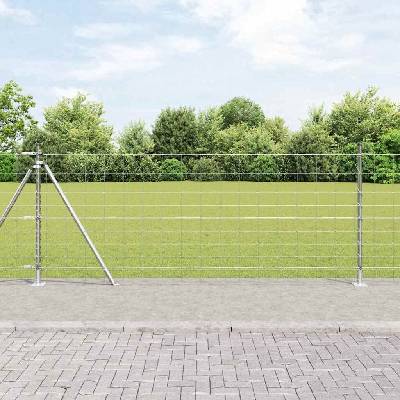 OMAXI Svařovaná drátěná plotina s betonovou základnou 25 x 1 m 246202