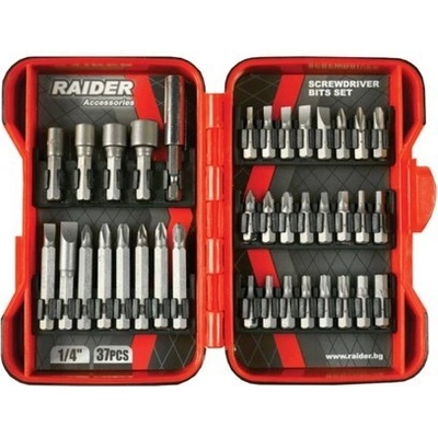 Sada bitů 1/4" 37 ks RAIDER TM-157793