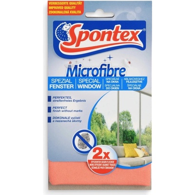 Spontex Microfibre Window utierka z mikrovlákna na okná 34 x 34 cm 1 ks