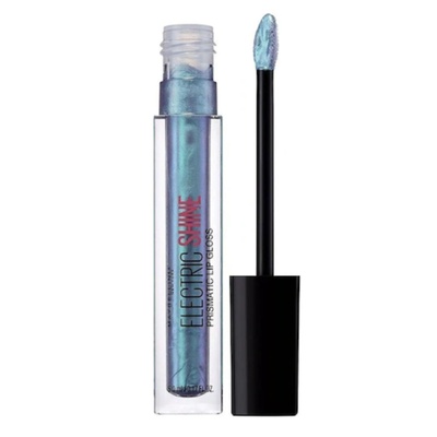 Maybelline Electrio Shine Prismatic Гланц за устни 165 Electric Blue 5 ml