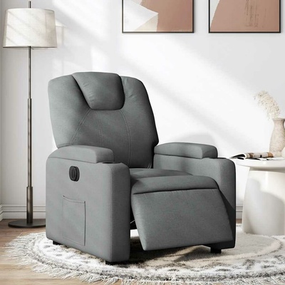 vidaXL 3204345 Elektrické polohovací tmavě šedé textil