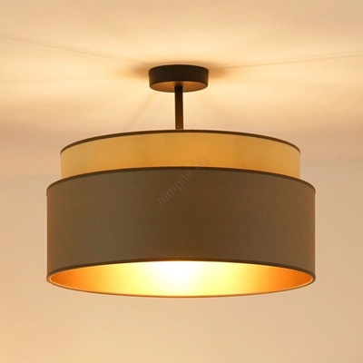 - Плафон OREGON VEGE 1xE27/15W/230V, Ø 45 см, сив (BG1201)