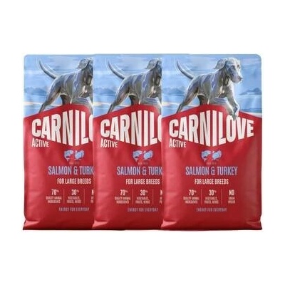 Carnilove Active Dog Salmon & Turkey Adult Large Breeds 3 x 4 kg